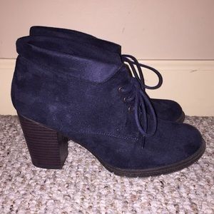 Dark navy booties